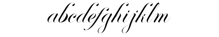 Perfecto Calligraphy Thin Font LOWERCASE