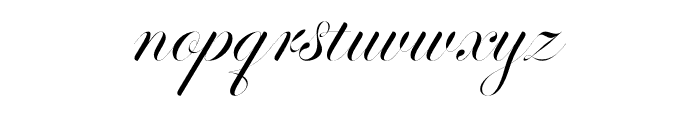 Perfecto Calligraphy Thin Font LOWERCASE