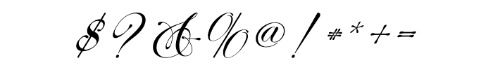 Perfecto Calligraphy Font OTHER CHARS