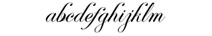 Perfecto Calligraphy Font LOWERCASE