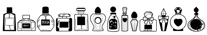 Perfume Doodle Font UPPERCASE