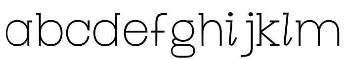 Pericano Display ExtraLight Font LOWERCASE