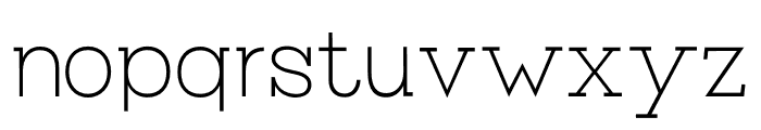 Pericano Display ExtraLight Font LOWERCASE