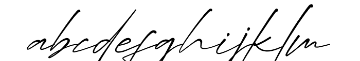 Permatha Signature Font LOWERCASE