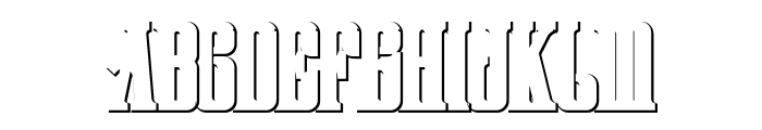 Perserk Shadow Font UPPERCASE