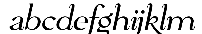 Pervinca Family Light Italic Font LOWERCASE