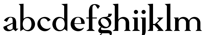 PervincaFamily-Regular Font LOWERCASE
