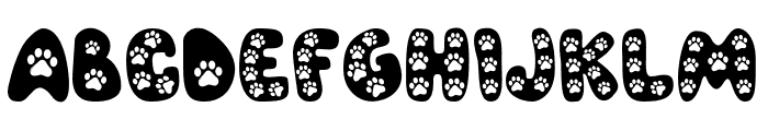 Pet Paw Font UPPERCASE