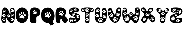 Pet Paw Font LOWERCASE