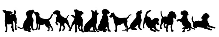 Pet dog Font UPPERCASE