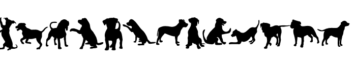 Pet dog Font UPPERCASE