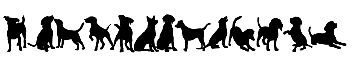 Pet dog Font LOWERCASE