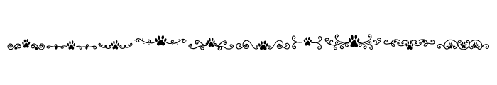 Pet paws Font OTHER CHARS