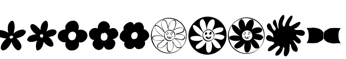 Petal Types Dingbat Font OTHER CHARS