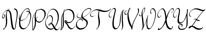 Petal Types Script Font UPPERCASE