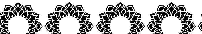 Petals Mandala Monogram Font OTHER CHARS