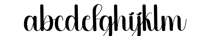 Petals Font LOWERCASE