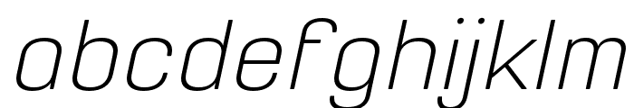 Petchlamoon ExtraLight Italic Font LOWERCASE