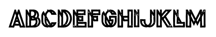 Phantom Medium Grunge Font UPPERCASE
