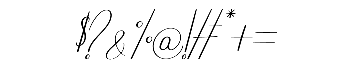 Phattel Italic Font OTHER CHARS