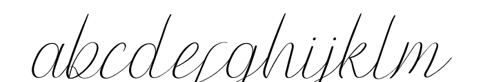 Phattel Italic Font LOWERCASE