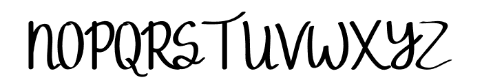 Phitton Handwritten Font UPPERCASE
