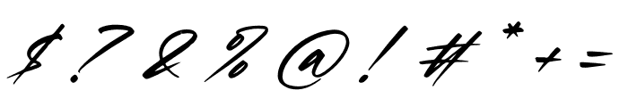 Phorenix Dashtime Italic Font OTHER CHARS