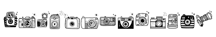 Photography Day Font UPPERCASE