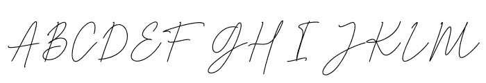 Photomark Signature Font UPPERCASE