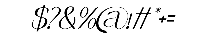 Phoveus-Italic Font OTHER CHARS