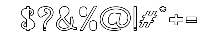 PicatypoOutline-Regular Font OTHER CHARS