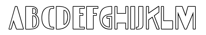 PicatypoOutline-Regular Font LOWERCASE