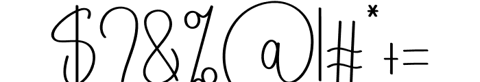 Pictural Signature Font OTHER CHARS