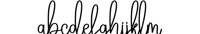 Pictural Signature Font LOWERCASE