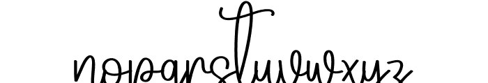 Pictural Signature Font LOWERCASE