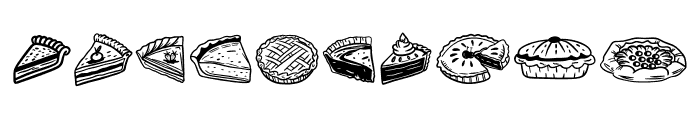 Pie Font OTHER CHARS