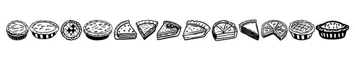 Pie Font UPPERCASE