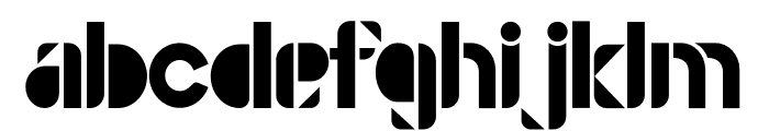 Pierce Font LOWERCASE