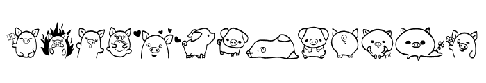 Pig Font UPPERCASE