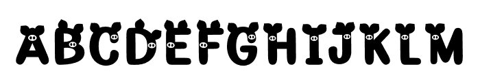 Piggy Font UPPERCASE