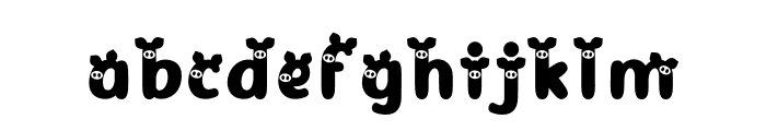 Piggy Font LOWERCASE