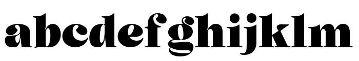 Pigura Regular Font LOWERCASE