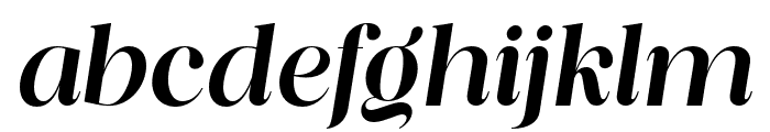 Piloner Bold Italic Font LOWERCASE