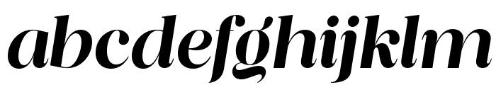 Piloner Extra Bold Italic Font LOWERCASE