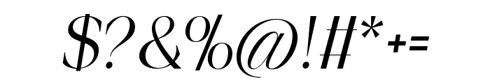 Piloner Italic Font OTHER CHARS