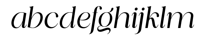 Piloner Italic Font LOWERCASE