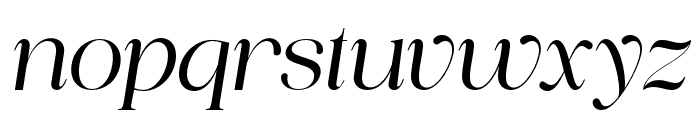 Piloner Italic Font LOWERCASE