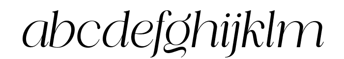 Piloner Light Italic Font LOWERCASE