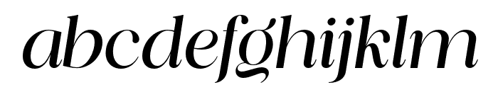 Piloner Medium Italic Font LOWERCASE