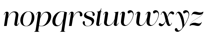 Piloner Medium Italic Font LOWERCASE